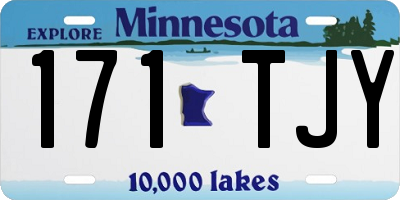 MN license plate 171TJY