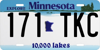 MN license plate 171TKC