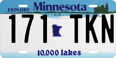 MN license plate 171TKN