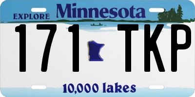 MN license plate 171TKP