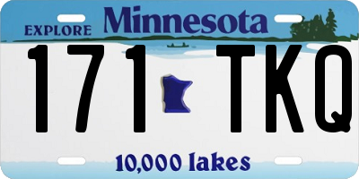 MN license plate 171TKQ