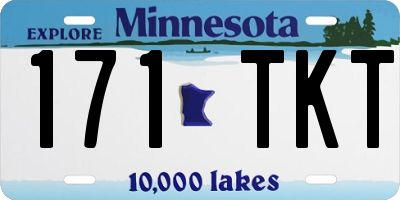 MN license plate 171TKT