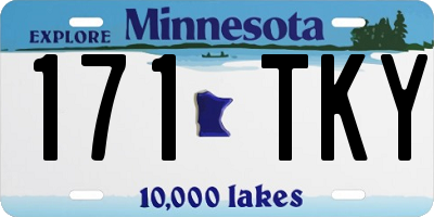 MN license plate 171TKY