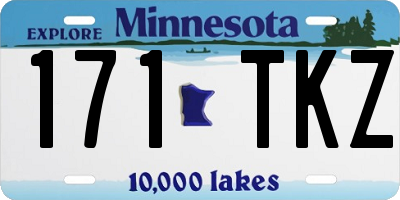 MN license plate 171TKZ