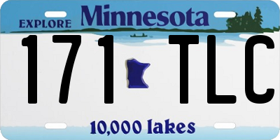 MN license plate 171TLC