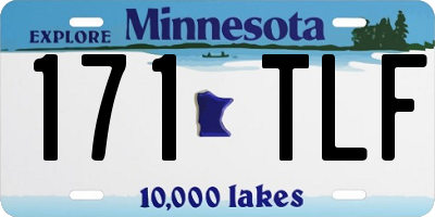 MN license plate 171TLF