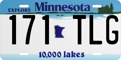 MN license plate 171TLG