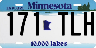 MN license plate 171TLH