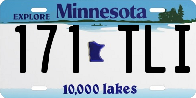 MN license plate 171TLI