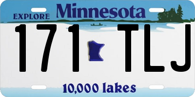 MN license plate 171TLJ