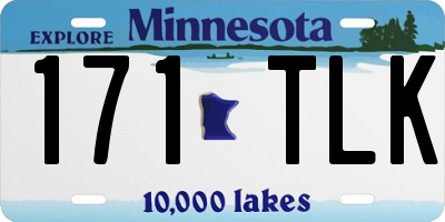MN license plate 171TLK