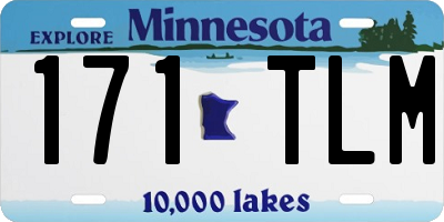 MN license plate 171TLM