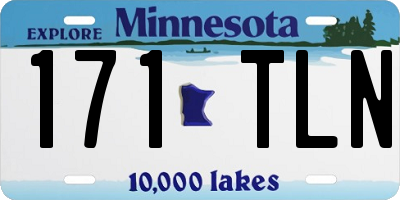 MN license plate 171TLN