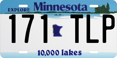 MN license plate 171TLP
