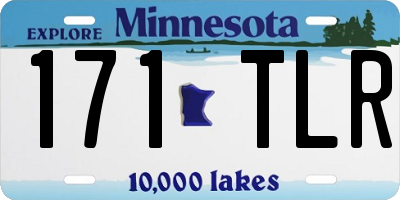 MN license plate 171TLR