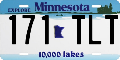 MN license plate 171TLT