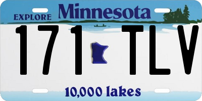 MN license plate 171TLV