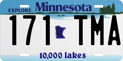 MN license plate 171TMA