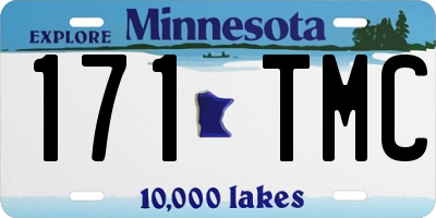 MN license plate 171TMC