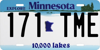 MN license plate 171TME