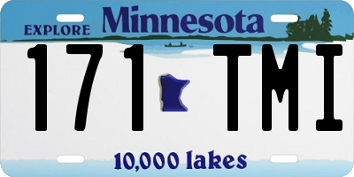 MN license plate 171TMI