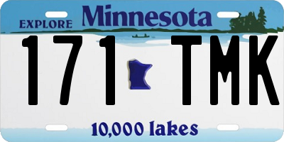 MN license plate 171TMK