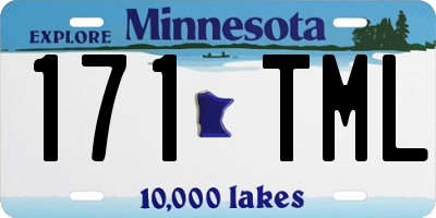 MN license plate 171TML
