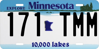 MN license plate 171TMM