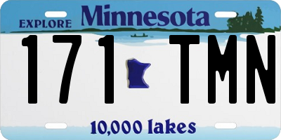 MN license plate 171TMN