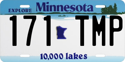 MN license plate 171TMP