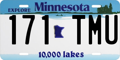 MN license plate 171TMU