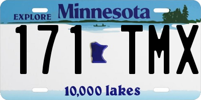 MN license plate 171TMX