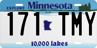 MN license plate 171TMY