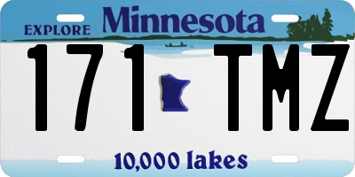 MN license plate 171TMZ