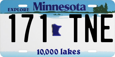 MN license plate 171TNE