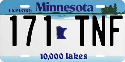 MN license plate 171TNF
