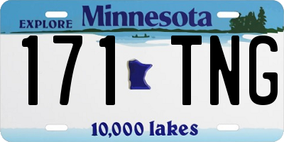 MN license plate 171TNG