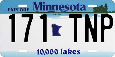 MN license plate 171TNP