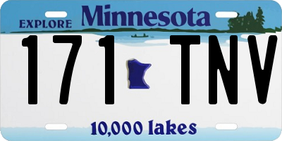 MN license plate 171TNV