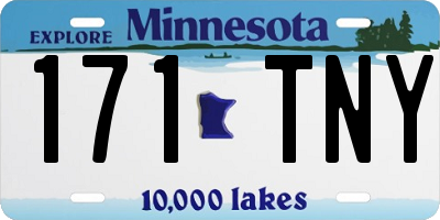 MN license plate 171TNY