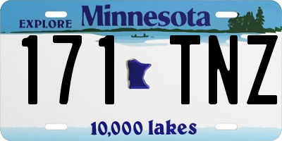 MN license plate 171TNZ