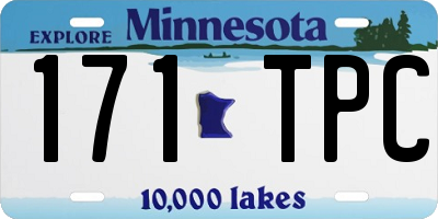 MN license plate 171TPC
