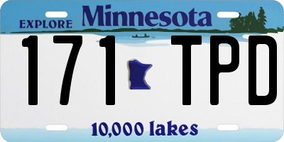 MN license plate 171TPD