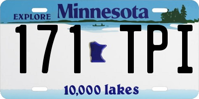 MN license plate 171TPI