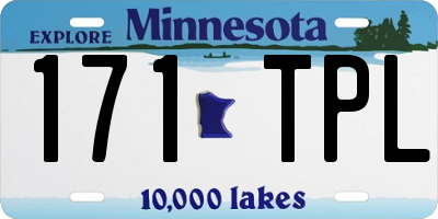 MN license plate 171TPL