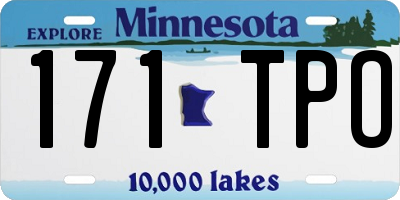 MN license plate 171TPO