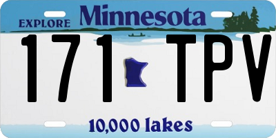 MN license plate 171TPV