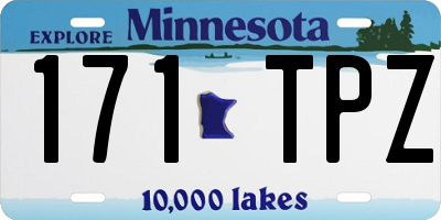 MN license plate 171TPZ