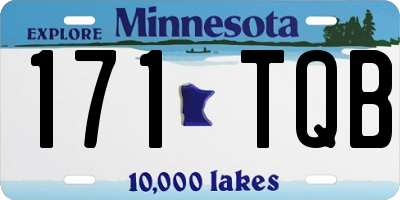 MN license plate 171TQB
