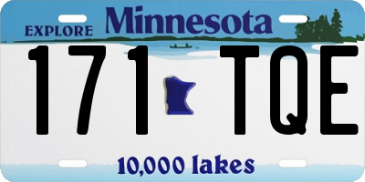MN license plate 171TQE